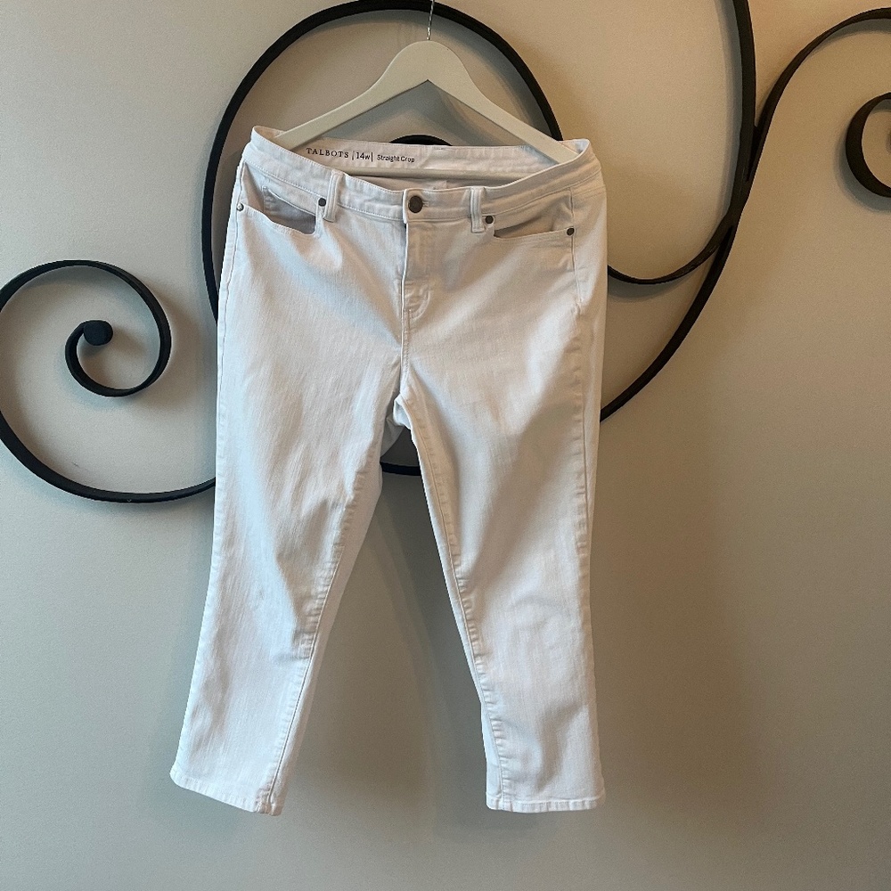 Talbots White Jeans Women’s white Cropped